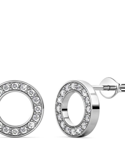 Boucles d'oreilles Ophir - Argenté et Cristal - Kiabi