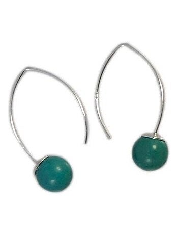 Boucles d'oreilles originales turquoise