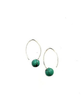 Boucles d'oreilles originales turquoise