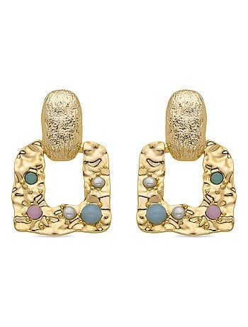 Boucles d'oreilles Paile Luxenter et plaqué or 18k