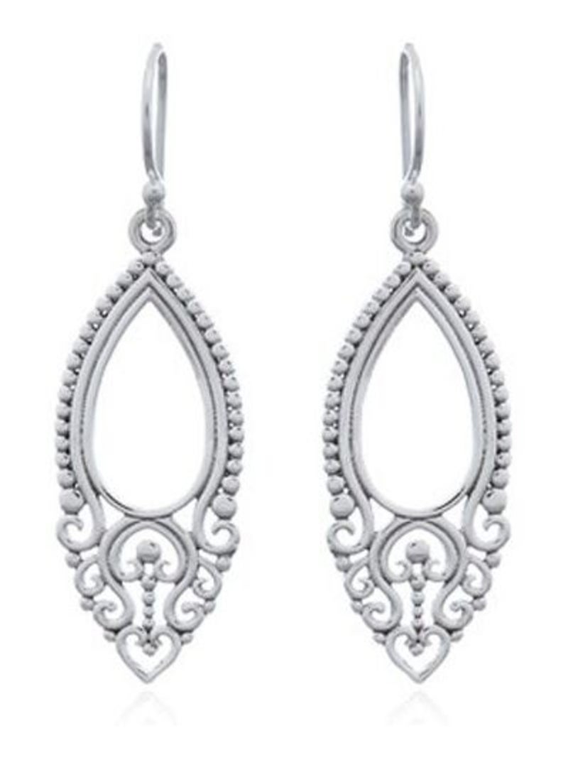 Boucles d'oreilles pendante style orientales Beige - Kiabi