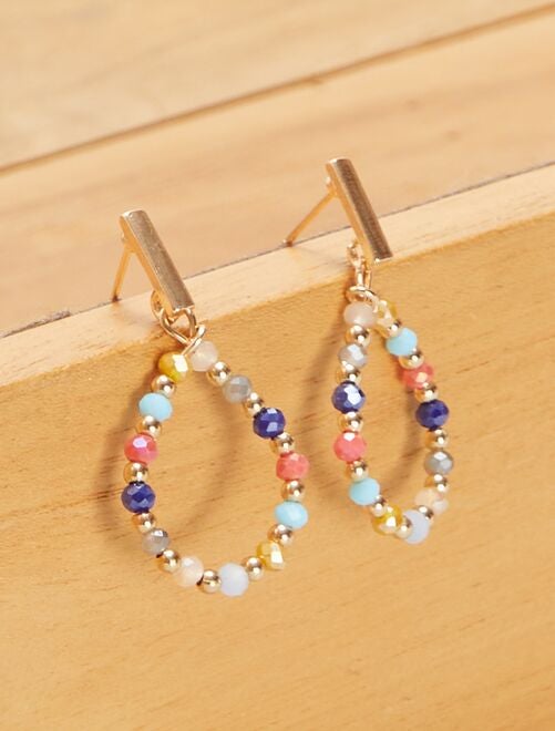 4 paires de boucles d'oreilles de noël - multicolore - Kiabi - 5.00€