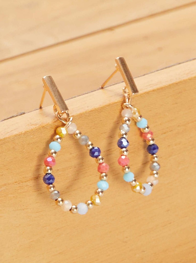 Boucles d'oreilles pendantes Doré - Kiabi
