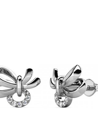 Boucles d'oreilles Posie - Argenté et Cristal