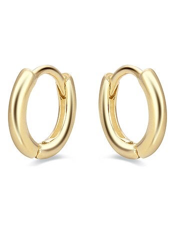 Boucles d'oreilles ricbeorn en argent 925 et plaqué or jaune 18 K