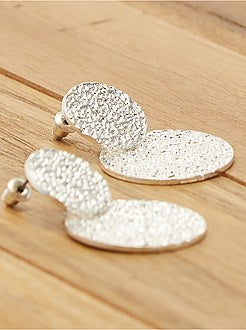 Lot De 6 Paires De Boucles D'oreilles Rondes Fantaisie - Multicolores à Cristaux - Neuves Avec étiquettes