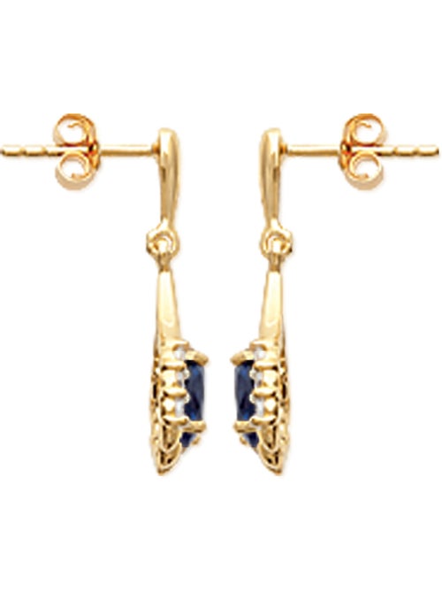Boucles d'oreilles saphir véritable - DAXON - Kiabi Boucles d'oreilles saphir véritable - DAXON - Kiabi