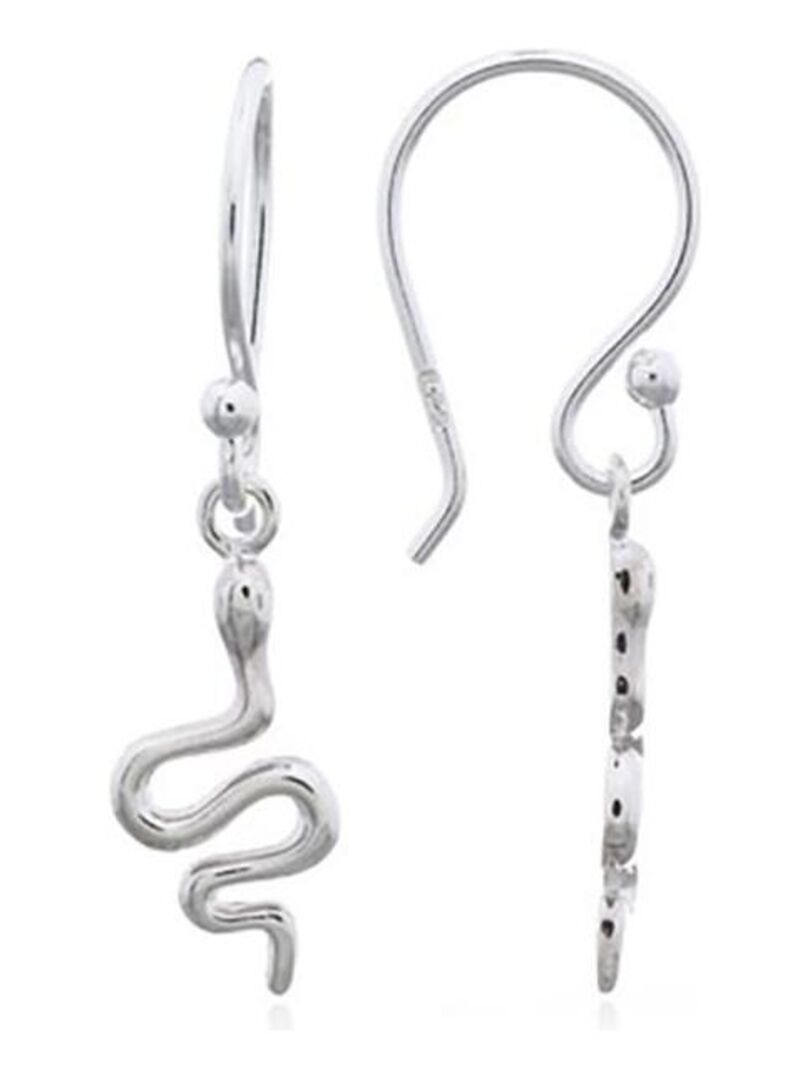 Clous D Oreille A L Unite Argent Patinee Serpent 118433 main image 1