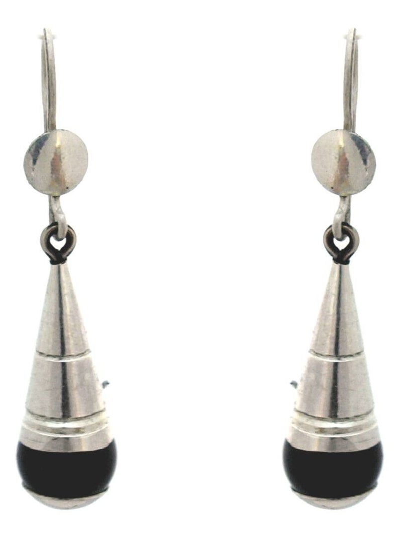 boucles d'oreilles touareg argent onyx Argenté - Kiabi
