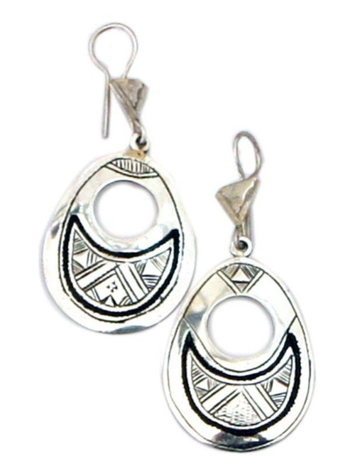 Boucles d'oreilles touareg fabrication main - Kiabi