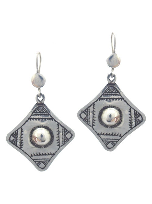 Boucles d'oreilles touareg losange, Bijoucolor - Kiabi