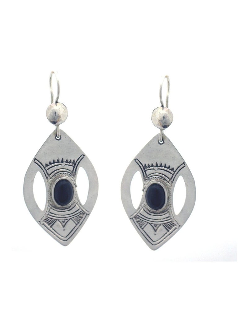 Boucles d'oreilles touareg ovale Argenté - Kiabi