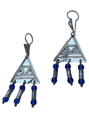 Boucles d'oreilles touareg triangle