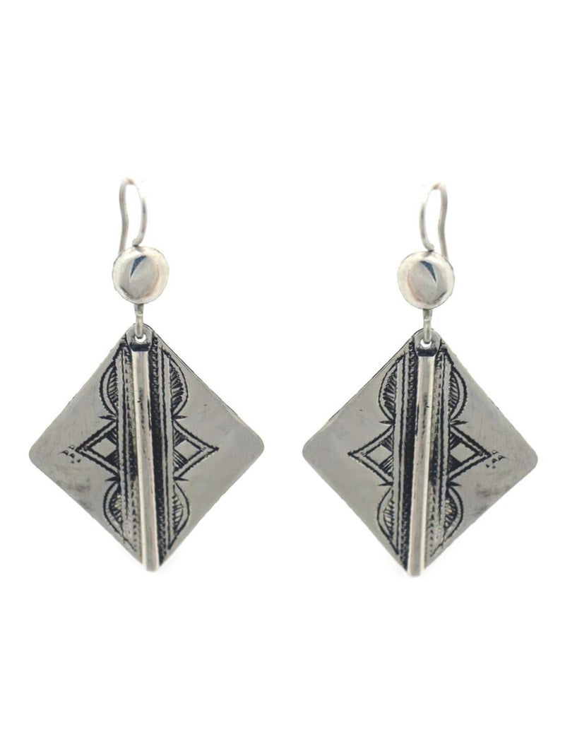 Boucles d'oreilles tradition ethnique berbère Argenté - Kiabi