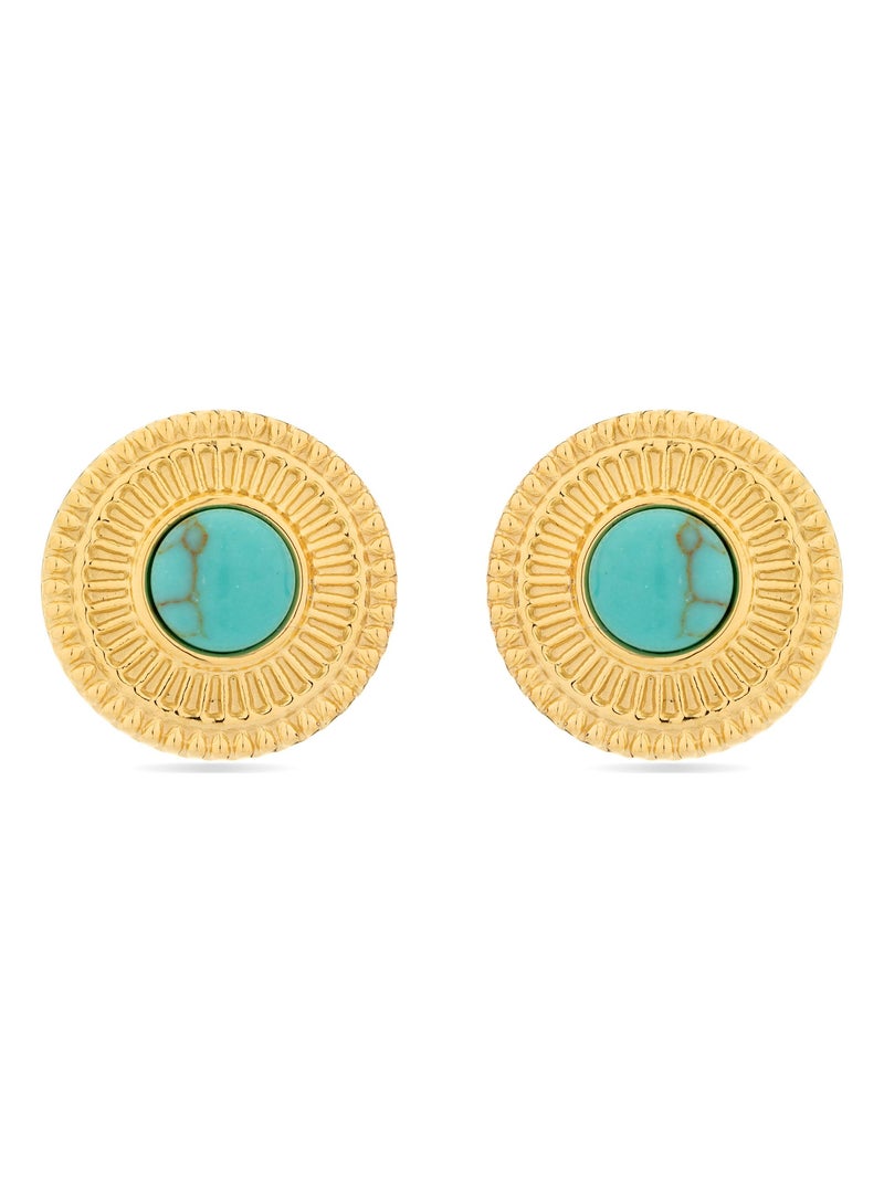 Boucles d'oreilles Cassiopée en Turquoise