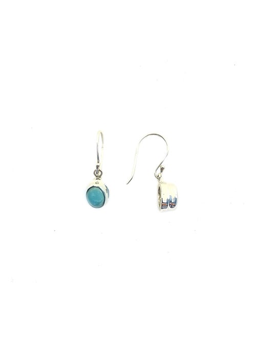 Boucles d'oreilles turquoise véritable, Bijoucolor - Kiabi