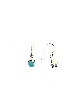 Boucles d'oreilles turquoise véritable