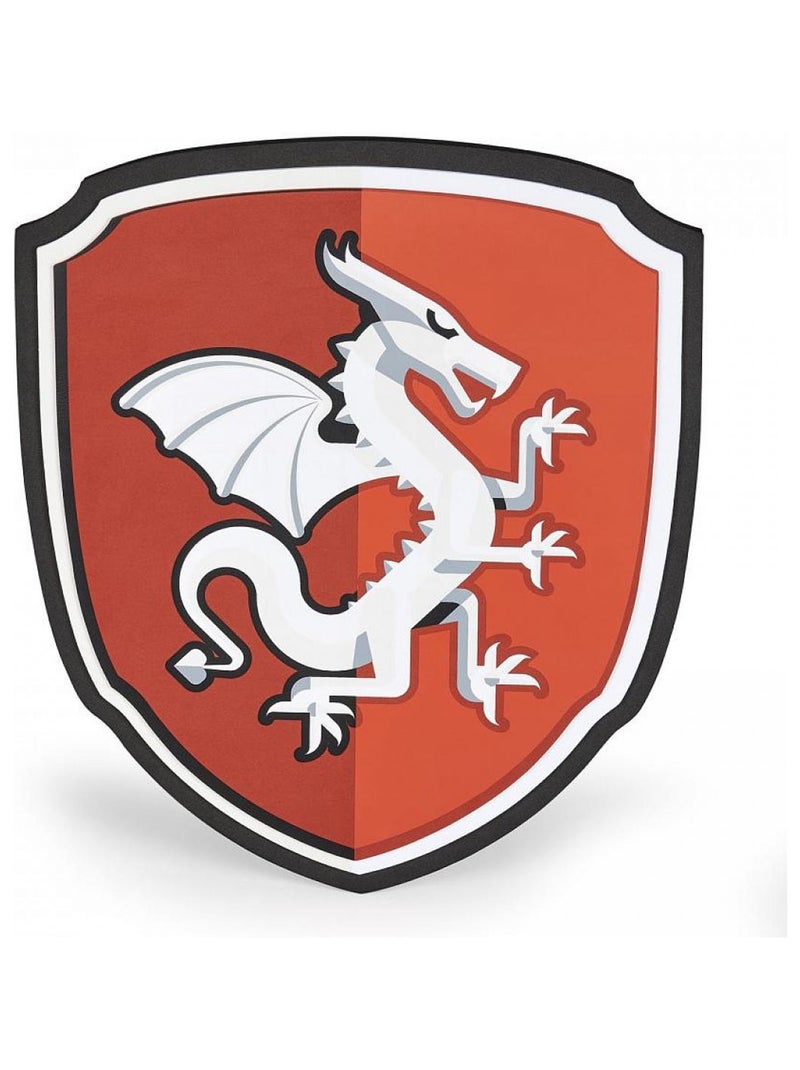 Bouclier mousse chevalier dragon Orange - Kiabi