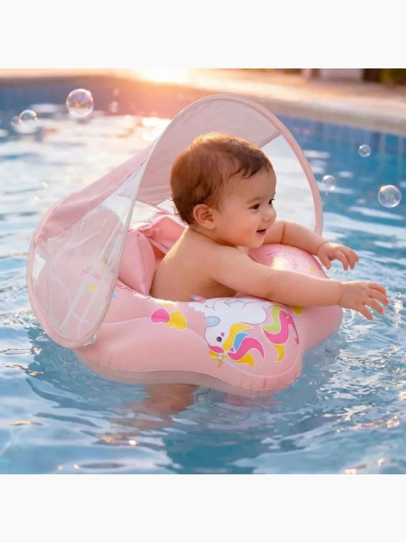 Bouée bébé Anti-UV licorne 12-36 mois Rose - Kiabi