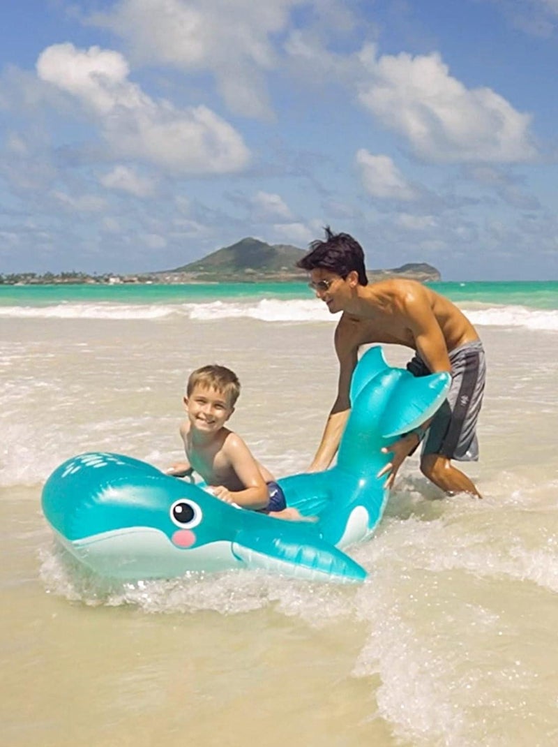 Bouée gonflable baleine Bleu - Kiabi