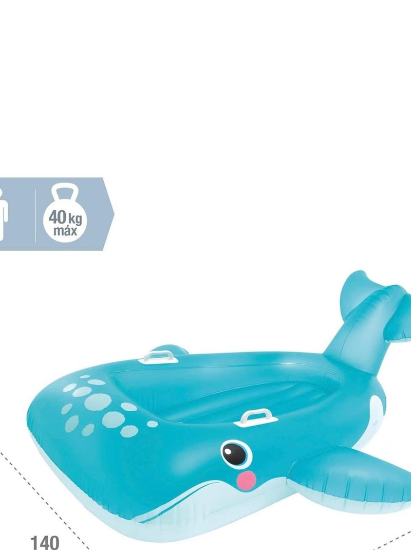 Bouée gonflable baleine Bleu - Kiabi