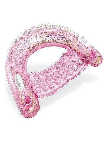Bouée gonflable de chaise semi immergé à paillettes