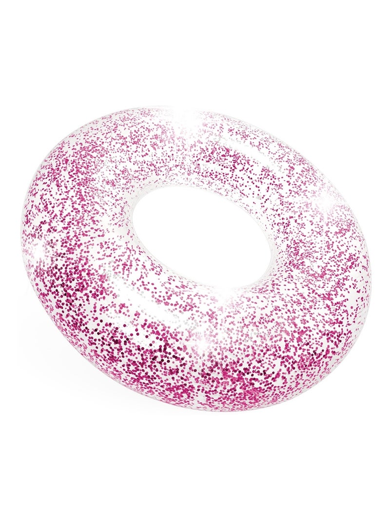 Bouée gonflable Glitter 119 cm diam. 1 pc. Rose - Kiabi