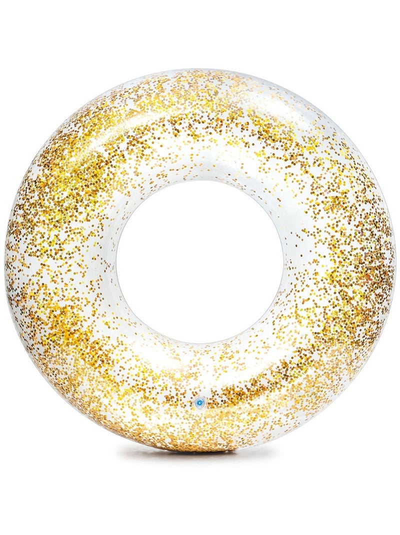 Bouée gonflable Glitter 119 cm diam. 1 pc. Rose - Kiabi