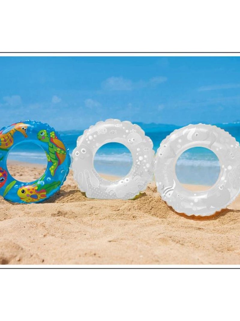 Bouée Ocean Reef Transparent, Assorties diamètre 61 cm Bleu - Kiabi