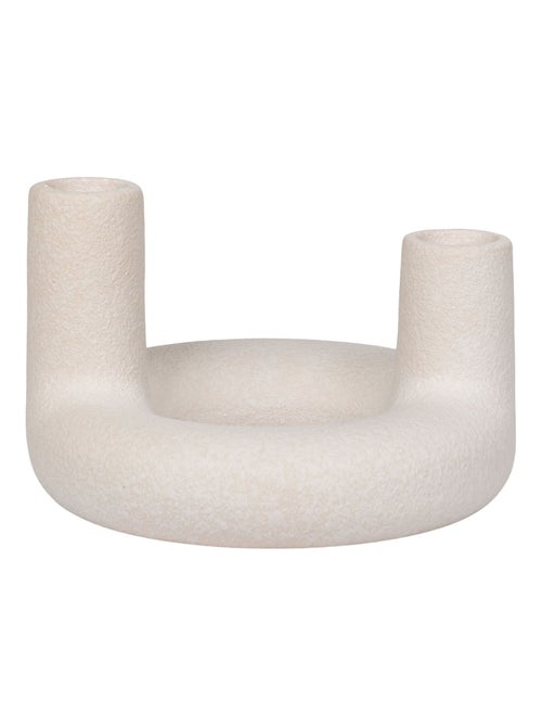 Bougeoir - Bougeoir, céramique, beige, ø13x8,5 cm - Kiabi