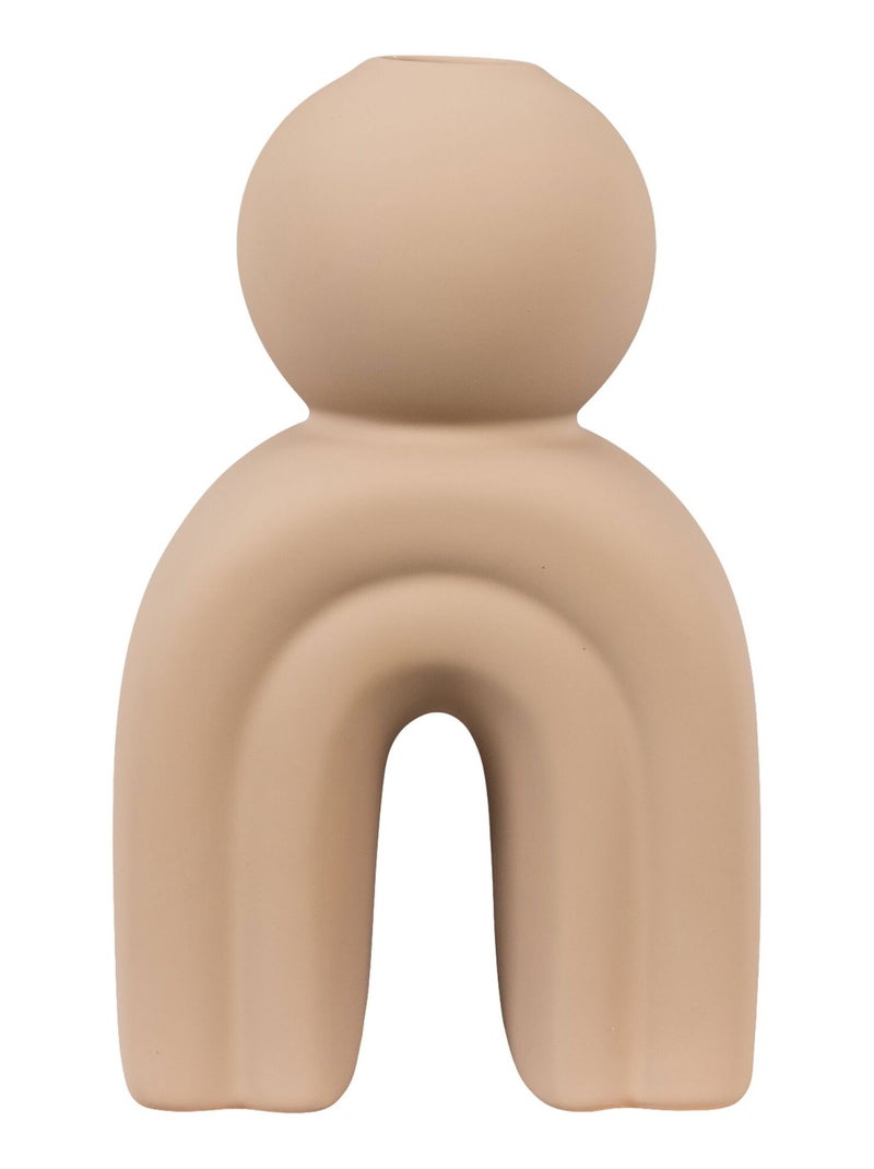 Bougeoir - Bougeoir, céramique, marron, 10,5x6,5x17 cm Camel - Kiabi