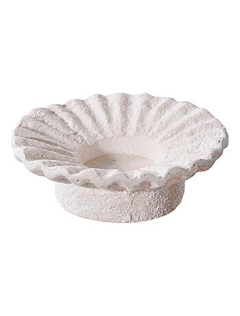 Bougeoir - Bougeoir, ciment, blanc, lot de 2