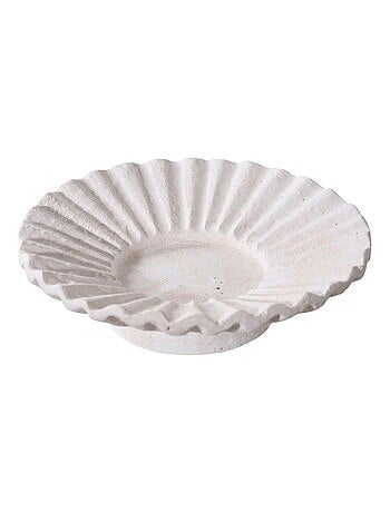 Bougeoir - Bougeoir, ciment, blanc, lot de 2