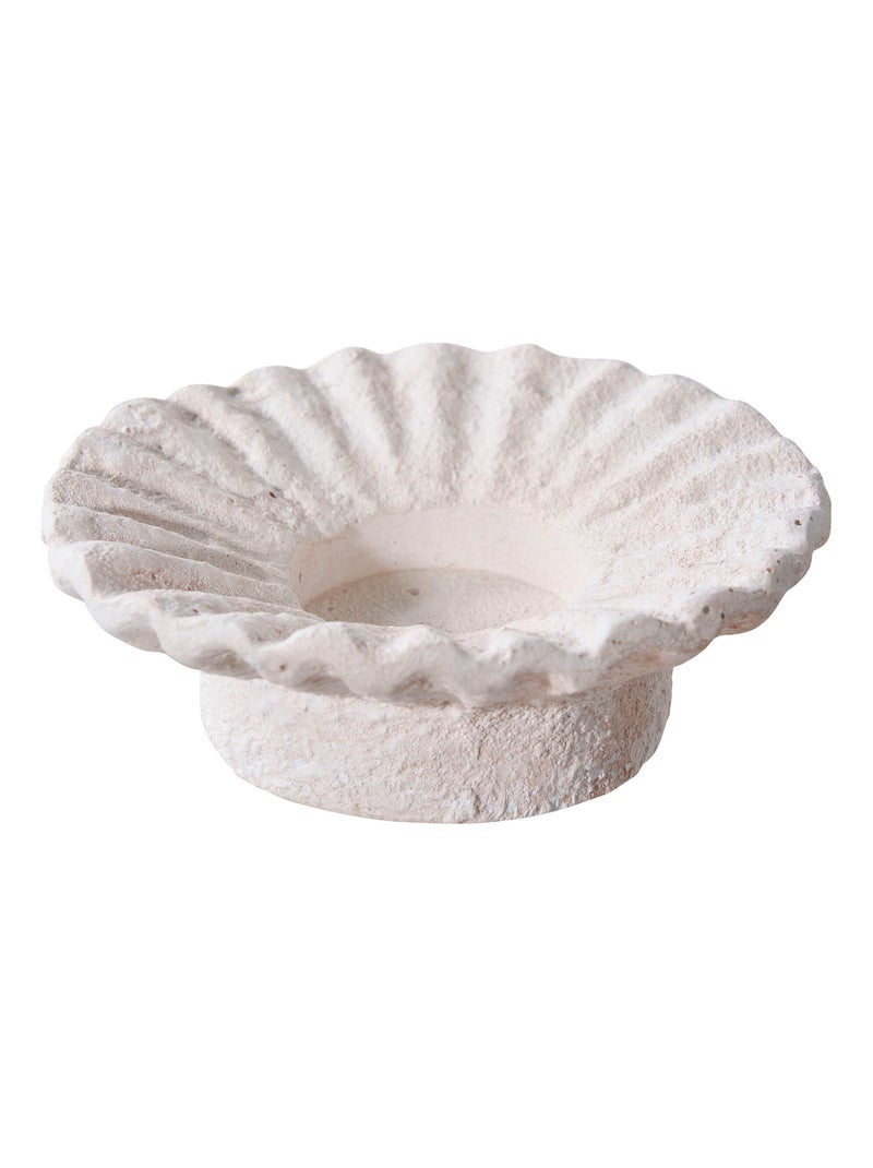 Bougeoir - Bougeoir, ciment, blanc, lot de 2 Blanc - Kiabi
