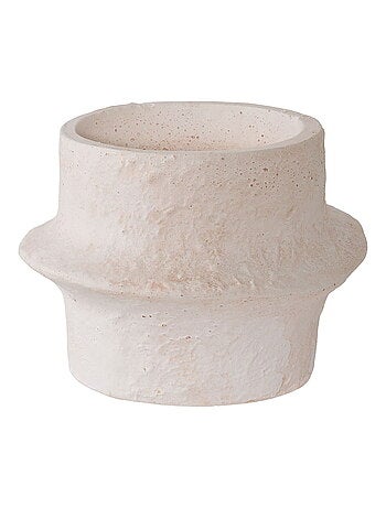 Bougeoir - Bougeoir, ciment, blanc, lot de 2