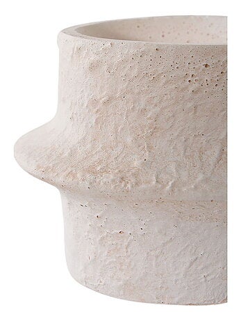 Bougeoir - Bougeoir, ciment, blanc, lot de 2