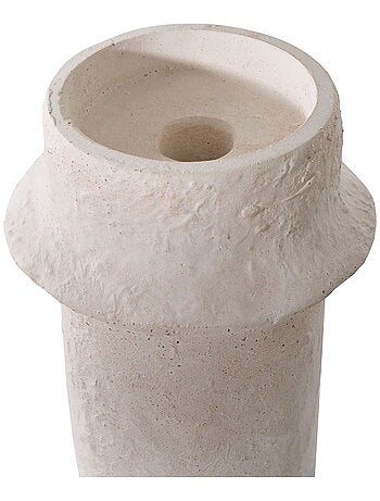 Bougeoir - Bougeoir, ciment, blanc, lot de 2