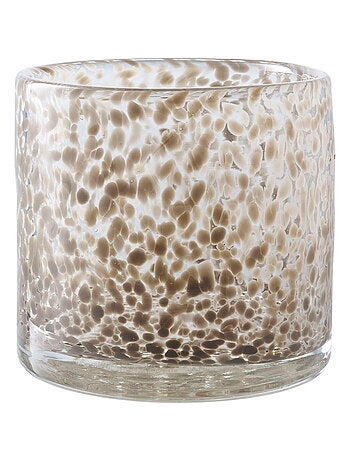Bougeoir - Bougeoir, verre, marron ø12x12 cm