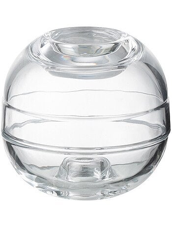 Bougeoir 2 en 1 en verre forme boule - AFIBEL
