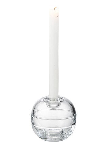 Bougeoir 2 en 1 en verre forme boule - AFIBEL