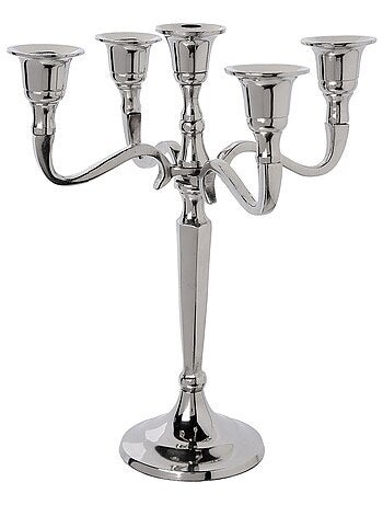 Bougeoir 5 Têtes en métal - H. 27 cm