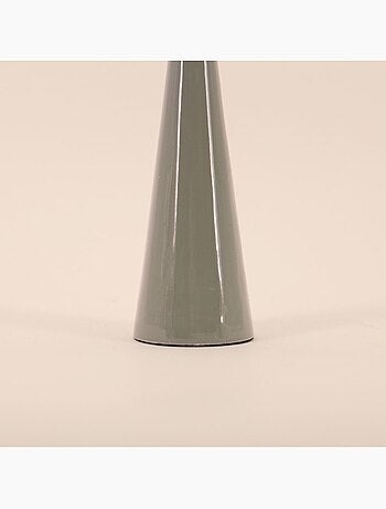 Bougeoir alu laqué vert 20cm