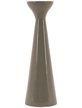 Bougeoir alu laqué vert 20cm