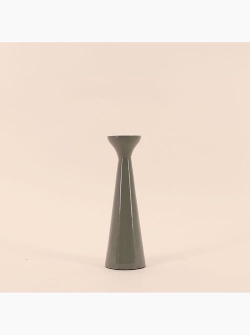 Bougeoir alu laqué vert 20cm - Kiabi