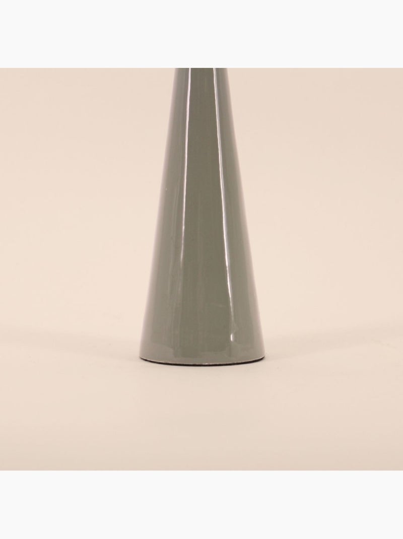 Bougeoir alu laqué vert 20cm Vert - Kiabi