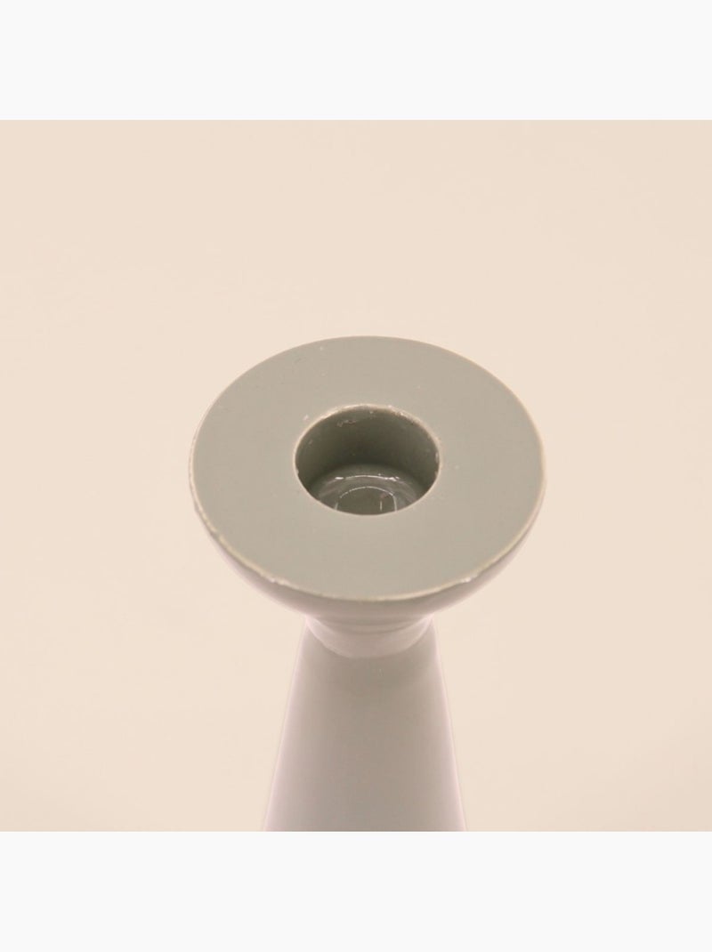 Bougeoir alu laqué vert 20cm Vert - Kiabi
