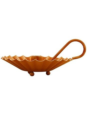 Bougeoir avec anneau en métal laqué