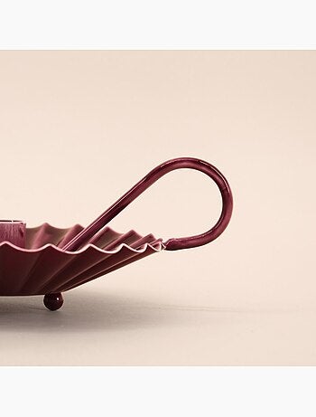 Bougeoir avec anneau en métal laqué