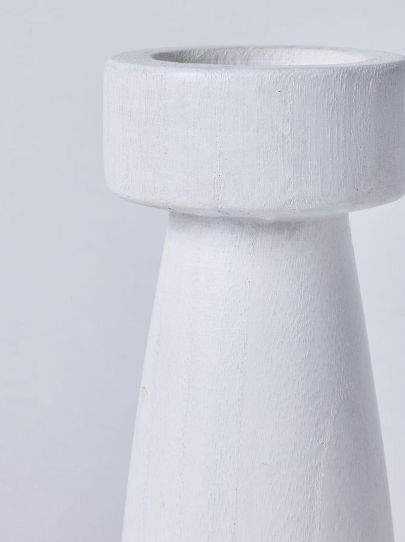 Bougeoir conique FRENCH PORT Blanc - Kiabi