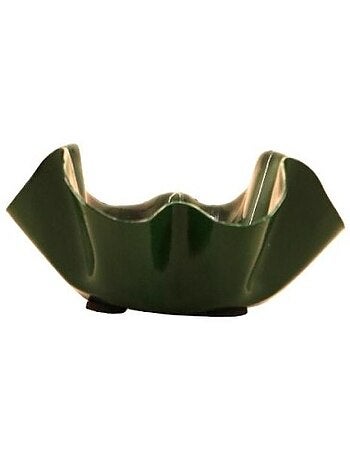 Bougeoir coupelle alvéolée en métal laqué